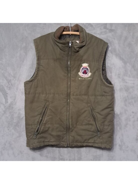 Red Camel Other - Red Camel LARGE Green Full Zip Vest Sleeveless Lined Pockets Zip Closure Style